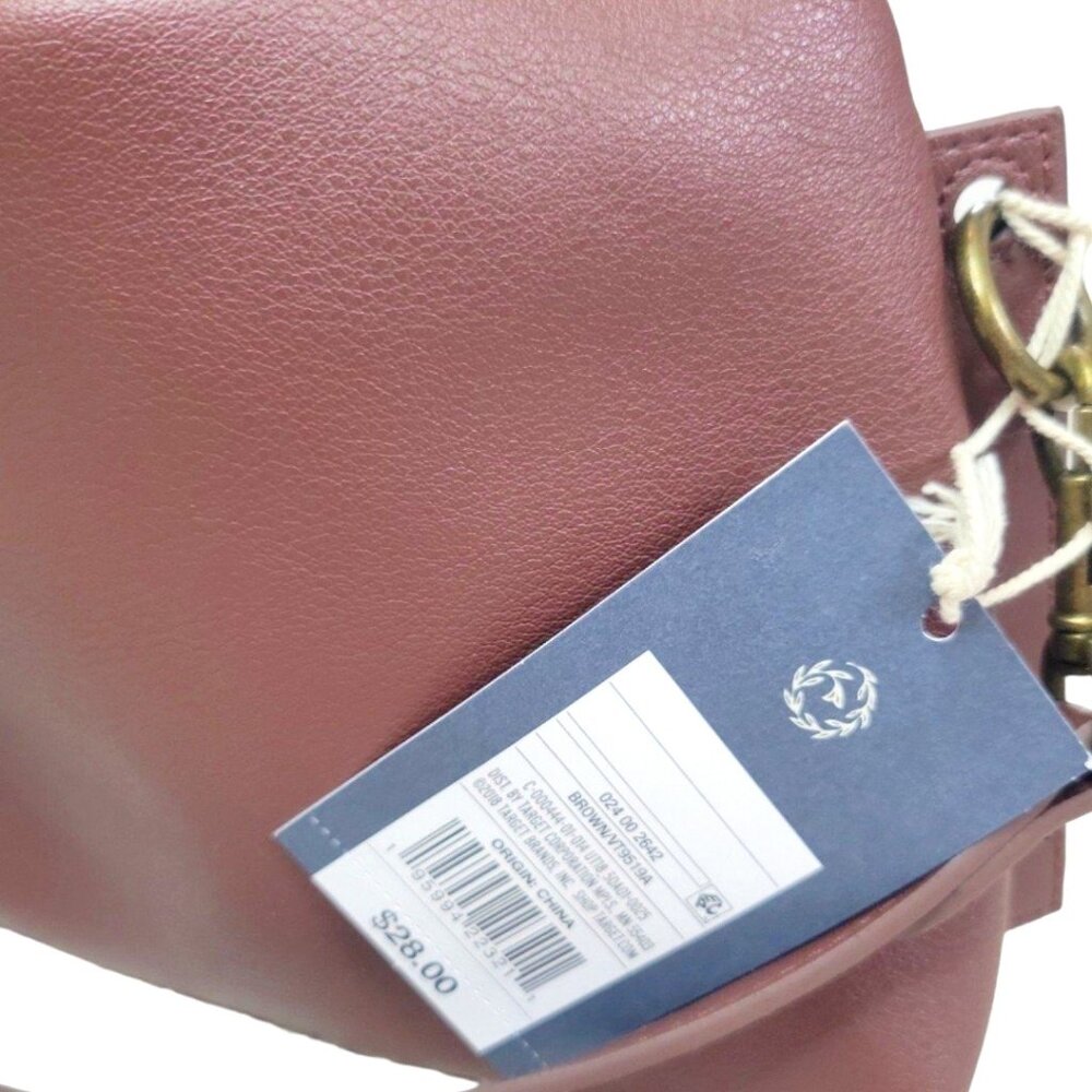 Womens Universal Thread Sleek Brown Crossbody Lig… - image 8